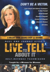 Text graphic featuring the phrase "Live to tell about it" in bold, inspiring typography against a vibrant background.